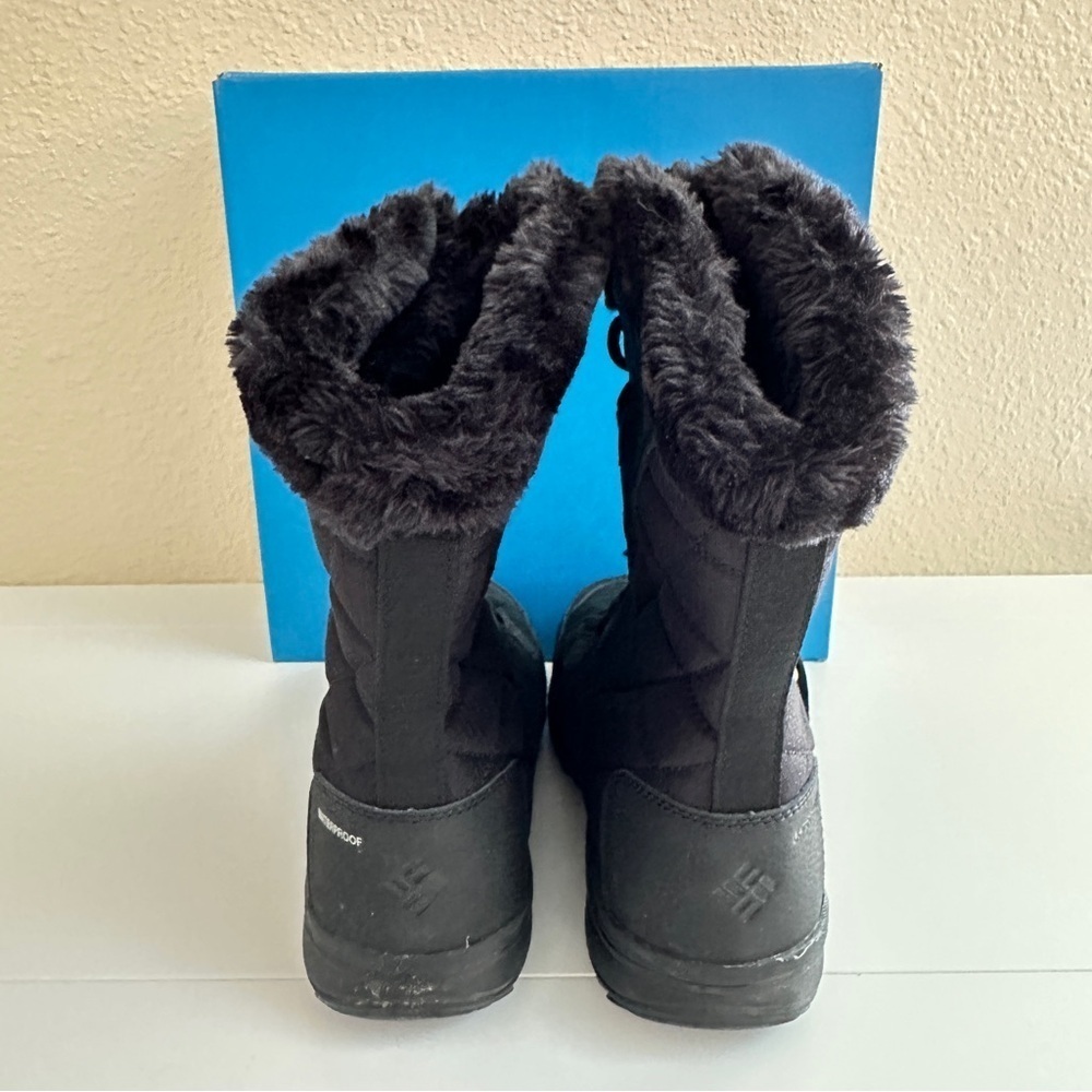 Columbia Women's Lace Up Snow Boots Ice Maiden II in Black with Box sz US 8 - Picture 5 of 13
